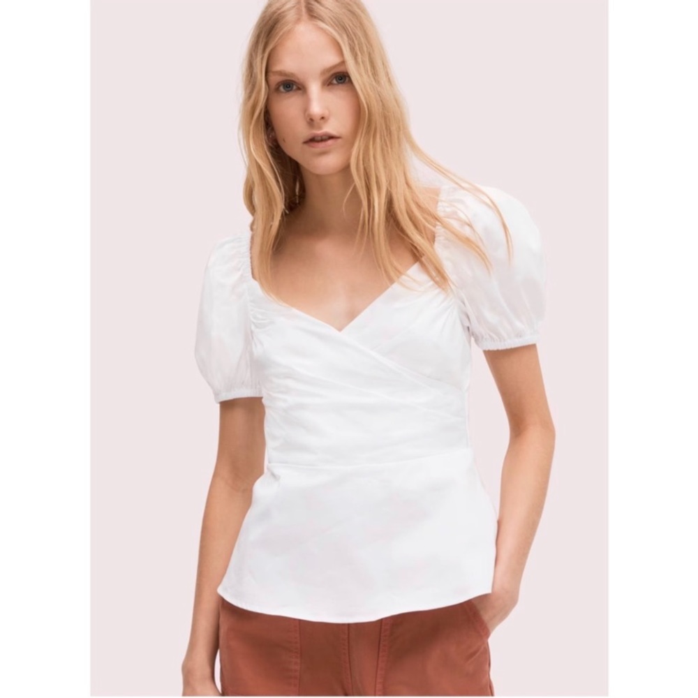 KATE SPADE Puff Sleeve Top. Size 4
